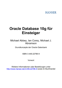 Oracle Database 10g für Einsteiger