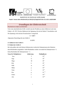 Grundlagen der Elektrotechnik