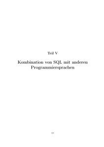 Kombination von SQL mit anderen Programmiersprachen