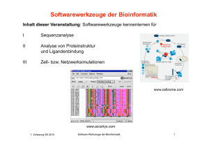 Softwarewerkzeuge der Bioinformatik