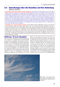 3.6 Anmerkungen über die Eiswolken und ihre Bedeutung