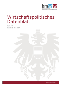 Wirtschaftspolitisches Datenblatt