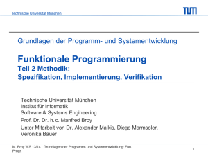 Funktionale Programmierung - Software and Systems Engineering