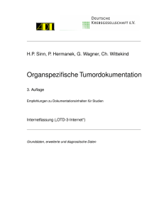 Organspezifische Tumordokumentation - el-IPH