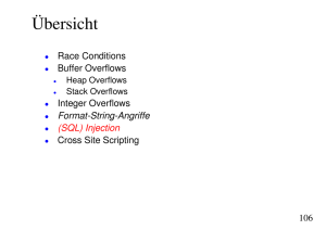 (SQL) Injection