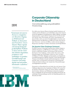 Corporate Citizenship in