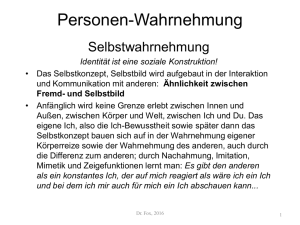 4 Selbst- und Personenwahrnehmung