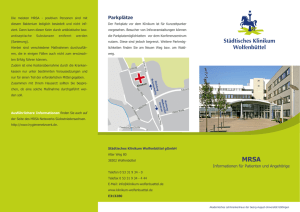 Patienteninformation MRSA - Städtisches Klinikum Wolfenbüttel