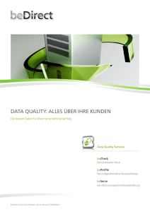 Katalog „Data Quality Services“