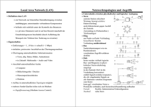 Local Area Network (LAN) Netzwerktopologien und