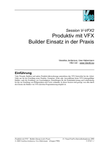 Produktiv mit VFX Builder Einsatz in der Praxis - dFPUG