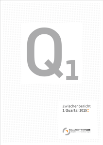 Zwischenbericht 1. Quartal 2015