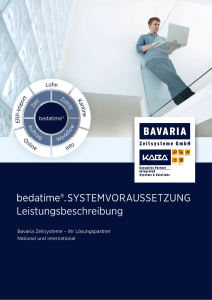 bedatime®.SYSTEMVORAUSSETZUNG