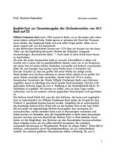 Booklet-Text zur Gesamtausgabe des Orchesterwerkes von W.F.