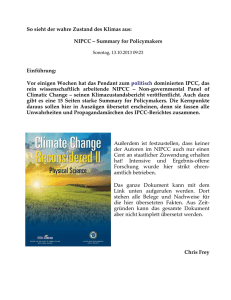 So sieht der wahre Zustand des Klimas aus: NIPCC – Summary for