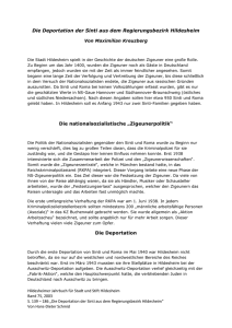 Die Deportation der Sinti aus dem Regierungsbezirk Hildesheim Die