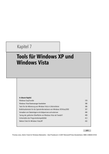 Tools für Windows XP und Windows Vista - EDV