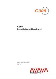 C300 Installations-Handbuch