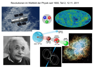 Revolutionen im Weltbild der Physik II
