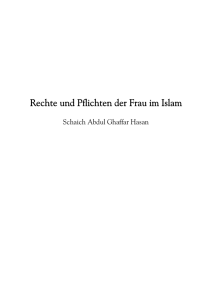 Rechte und Pflichten der Frau im Islam