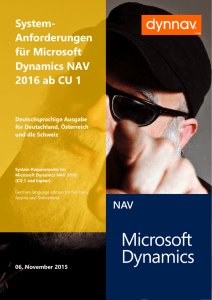 Systemanforderungen (deutsch) Microsoft Dynamics NAV 2016 by