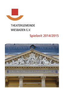 Spielzeit 2014/2015 - Theatergemeinde Wiesbaden