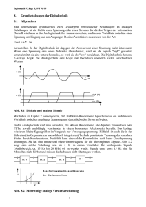1 8. Grundschaltungen der Digitaltechnik 8.1 Allgemeines Man