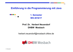 Java - DHBW Mosbach