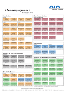 Seminarprogramm