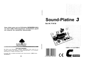 Sound-Platine 3 - Corsair Flugmodellbau