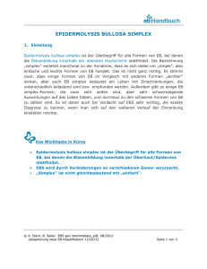 EPIDERMOLYSIS BULLOSA SIMPLEX