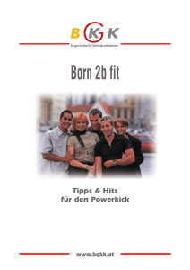 Born 2b fit - Burgenländische Gebietskrankenkasse