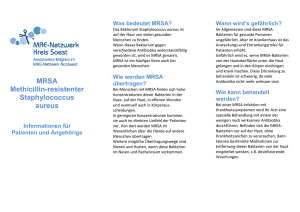 Patienteninformation zu MRSA