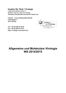 Allgemeine und Molekulare Virologie WS 2014/2015