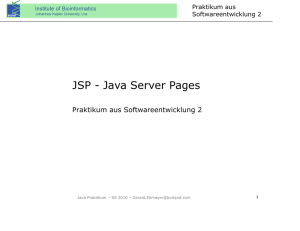 JSP - Java Server Pages