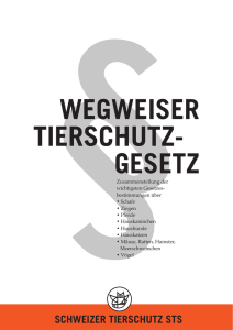WEGWEISER TIERSCHUTZGESETZ, d