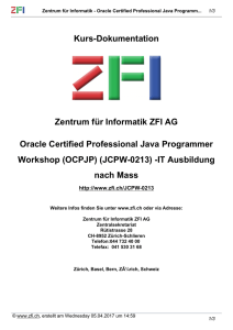 (OCPJP) (JCPW-0213) -IT - Zentrum für Informatik ZFI AG