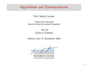 Vorlesung 10 - Universität Düsseldorf: Informatik - Heinrich