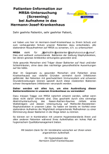 Pat-Information zum MRSA - Hermann-Josef