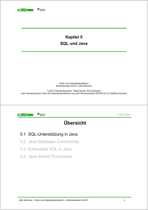 SQL und Java - DBS