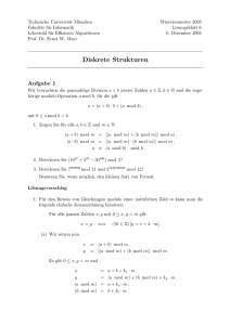 Diskrete Strukturen - Technische Universität München