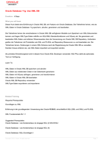Oracle Database 11g: Use XML DB