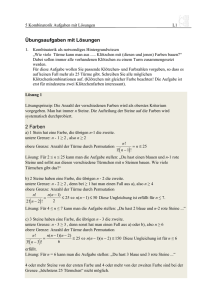 Übungsaufgaben mit Lösungen - Mathematik, Uni