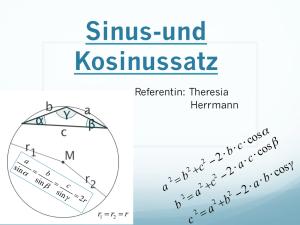 Folien zu dem Vortrag zu Sinus