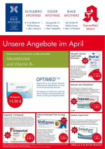 Unsere Angebote im April - Schulberg Apotheke Passau