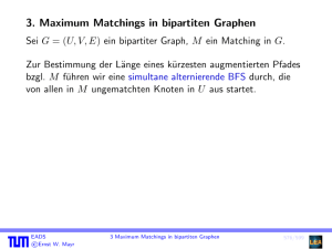 3. Maximum Matchings in bipartiten Graphen