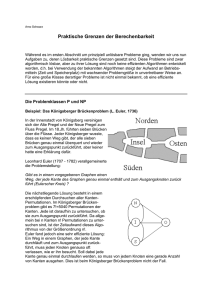 Praktische Grenzen der Berechenbarkeit