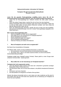 Gebrauchsinformation: Information für Patienten Fentaplast 100 µg/h