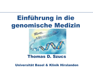 Einführung in die genomische Medizin