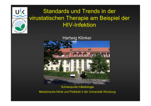 Standards und Trends in der virustatischen Therapie am Beispiel